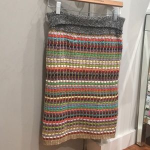 Anthropologie Rainbow Knit Skirt 🌈